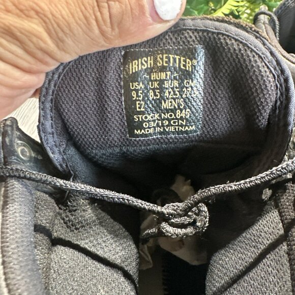 Irish Setter Wingshooter Moc Toe Boots Black Leather 845 Mens Size 9.5 2E - Picture 7 of 11